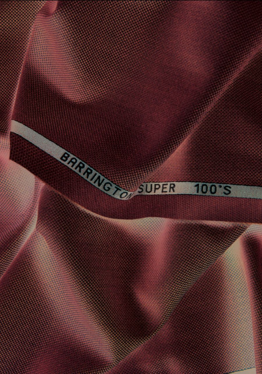 Orillo de una tela Super 100s de Barrington