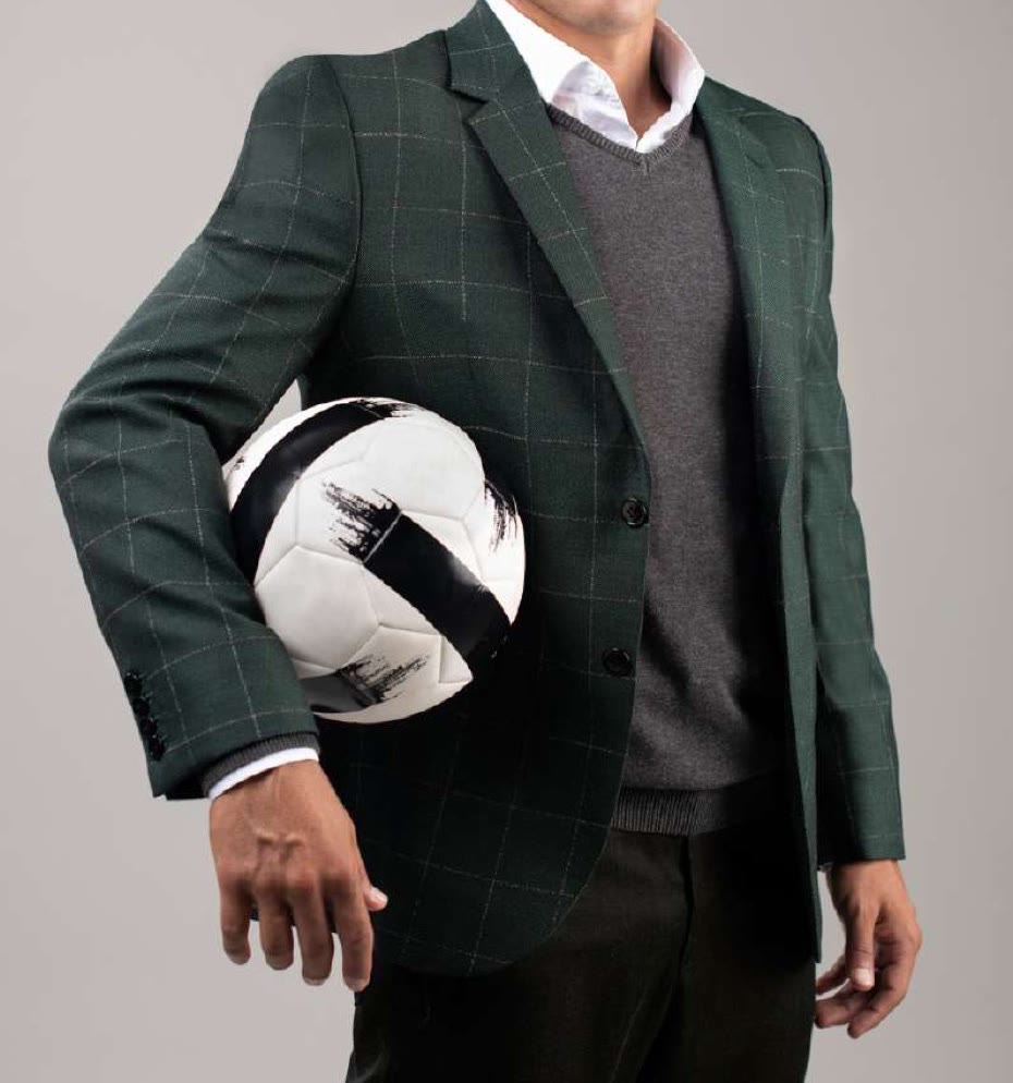 Saco sport en tono verde