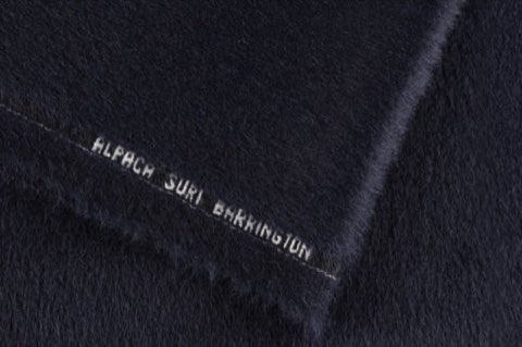 Tela 130050 - 275 de Barrington, baby alpaca suri negro