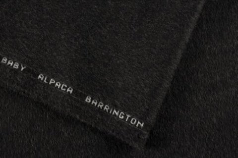 Tela 130049 - 170 de Barrington, baby alpaca velour negro