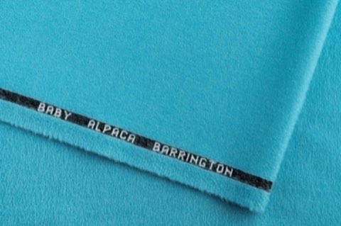 Tela 130049 - 230 de Barrington, baby alpaca velour azul