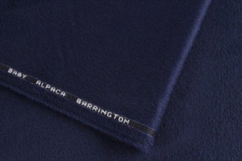Tela 130049 - 282 de Barrington, baby alpaca velour azul