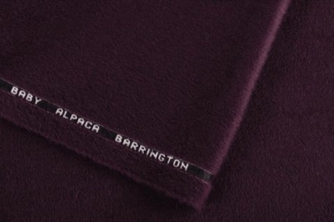 Tela 130049 - 885 de Barrington, baby alpaca velour gris